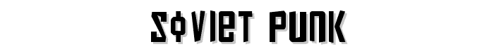 Soviet Punk font